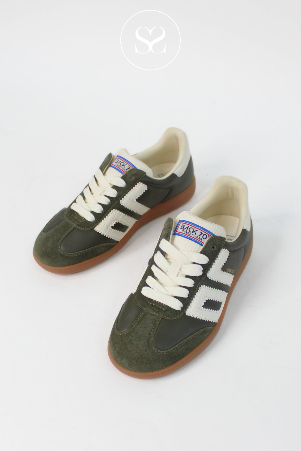 BACK70 KHAKI LOW PROFILE TRAINER FOR WOMEN-CLOUD