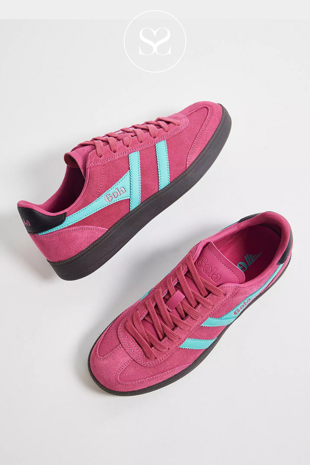 gola viper low profile pink trainers for women, Ireland