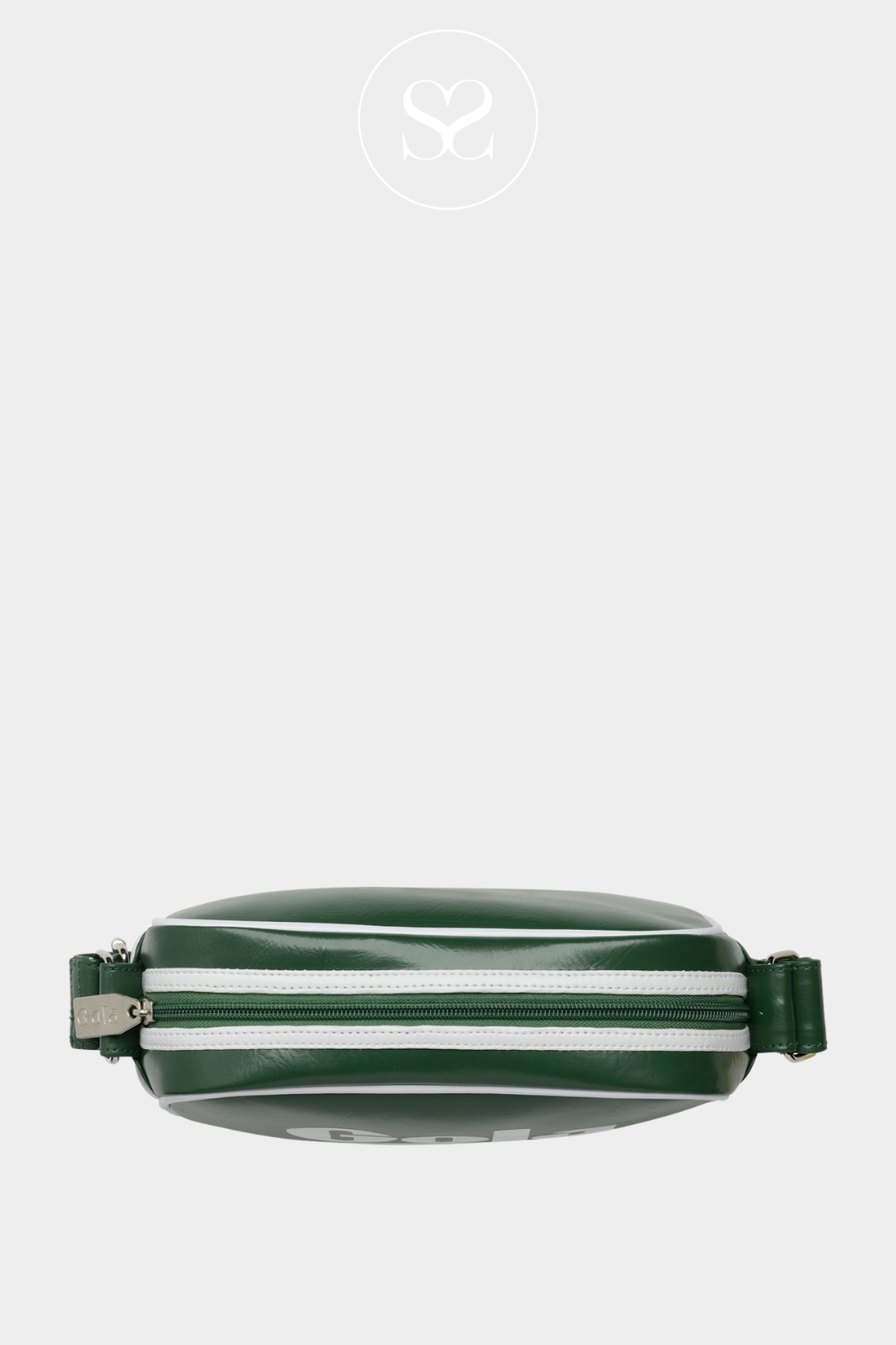-GOLA GREEN/WHITE  VEGAN LEATHER RETRO CROSSBODY BAG MINI REDFORD