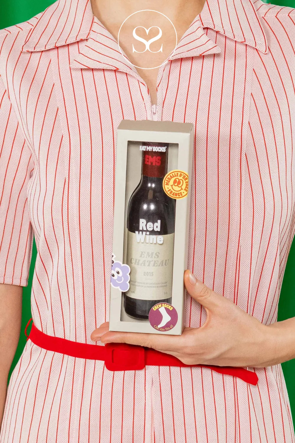 EAT MY SOCKS RED WINE SOCKS