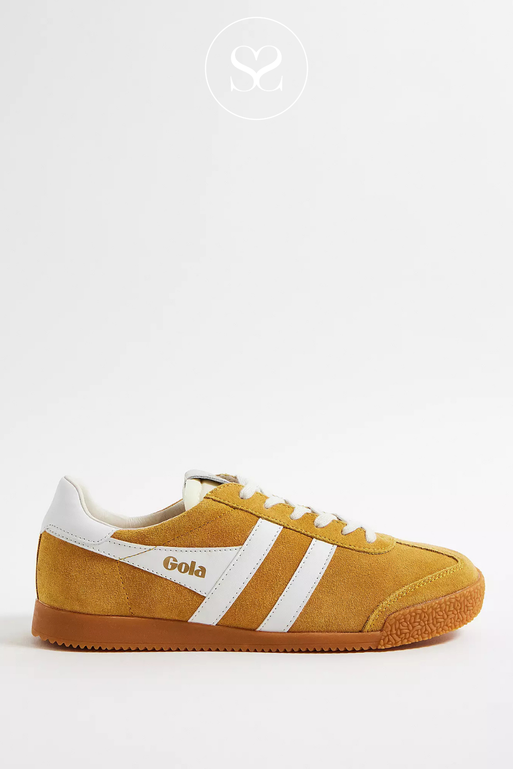 GOLA ELAN CLB538YW SUN YELLOW AND WHITE TRAINERS