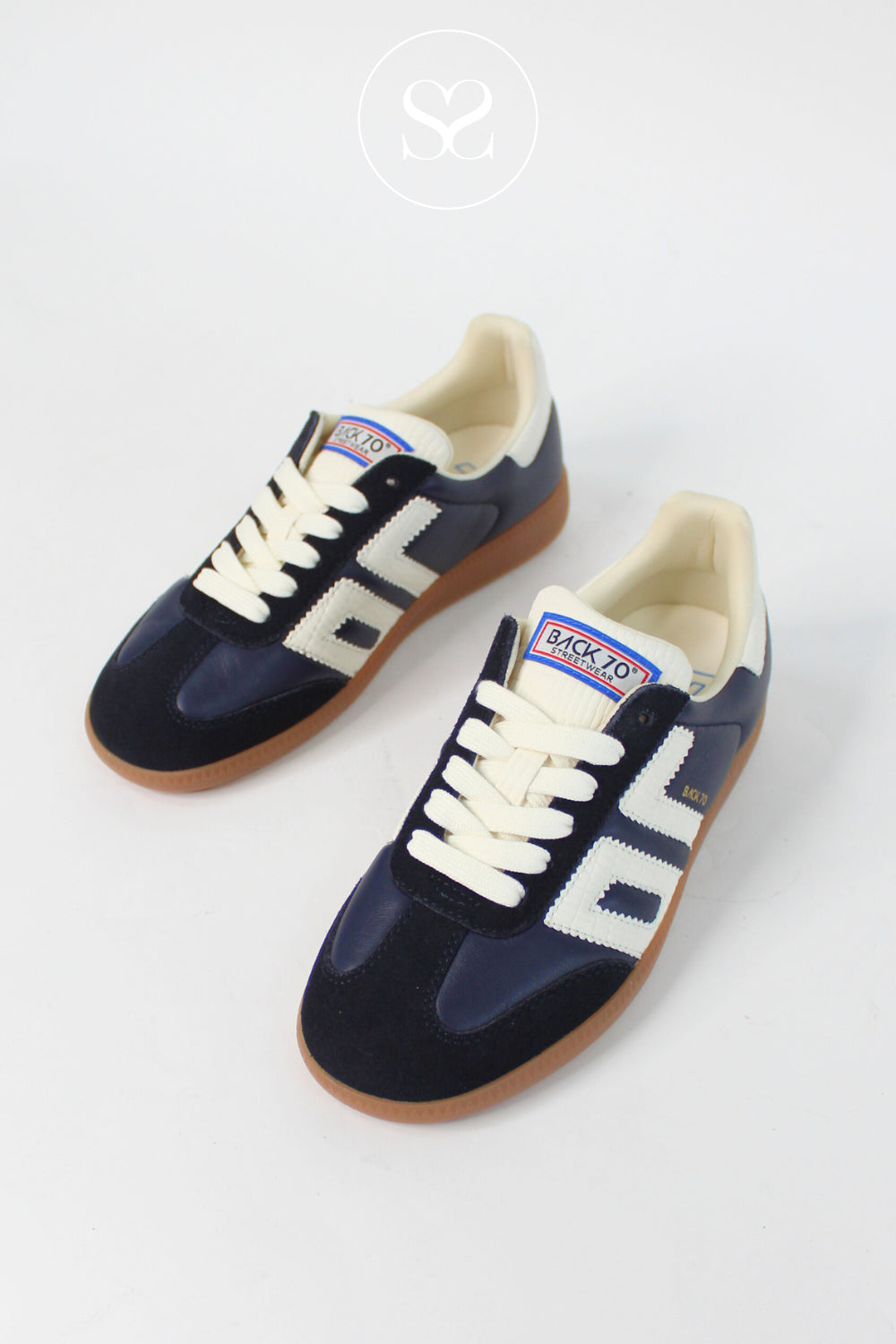 BACK70 NAVY RETRO TRAINERS FOR WOMEN - CLOUD IRELAND