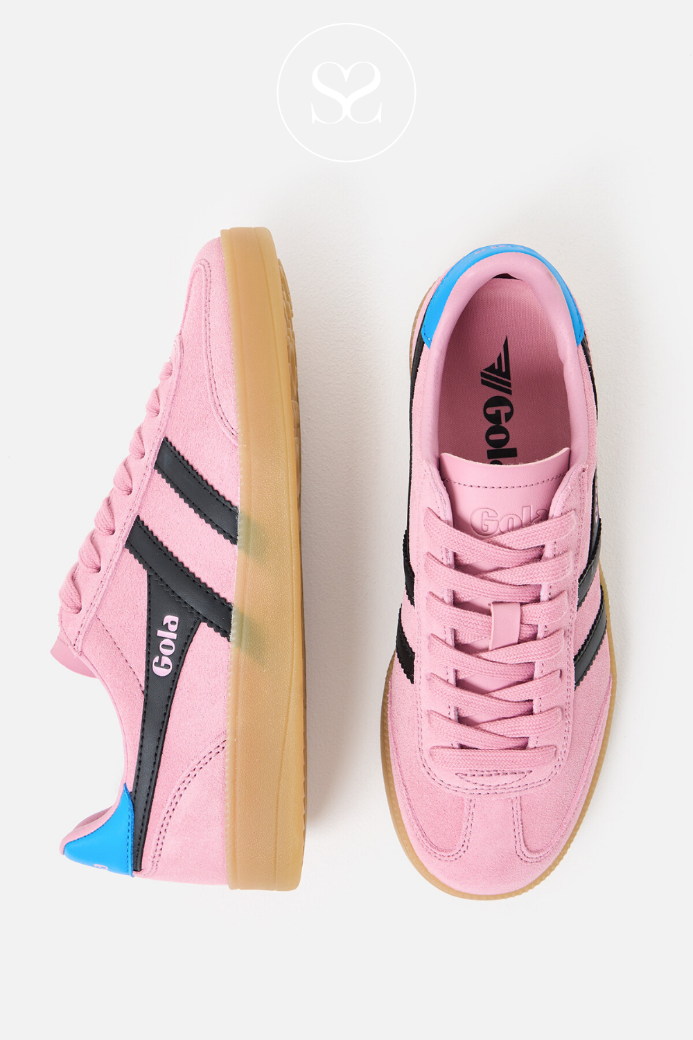 Pink low profile trainers for women from Gola