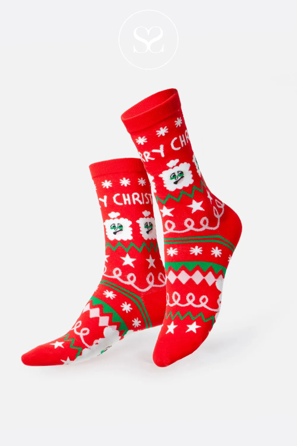 EAT MY SOCKS XMAS SANTA SOCKS
