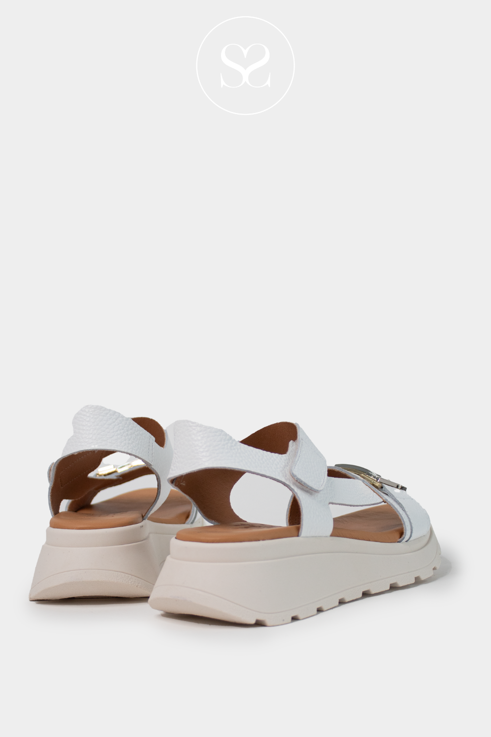 Oh My Sandals White Walking Sandals 5953