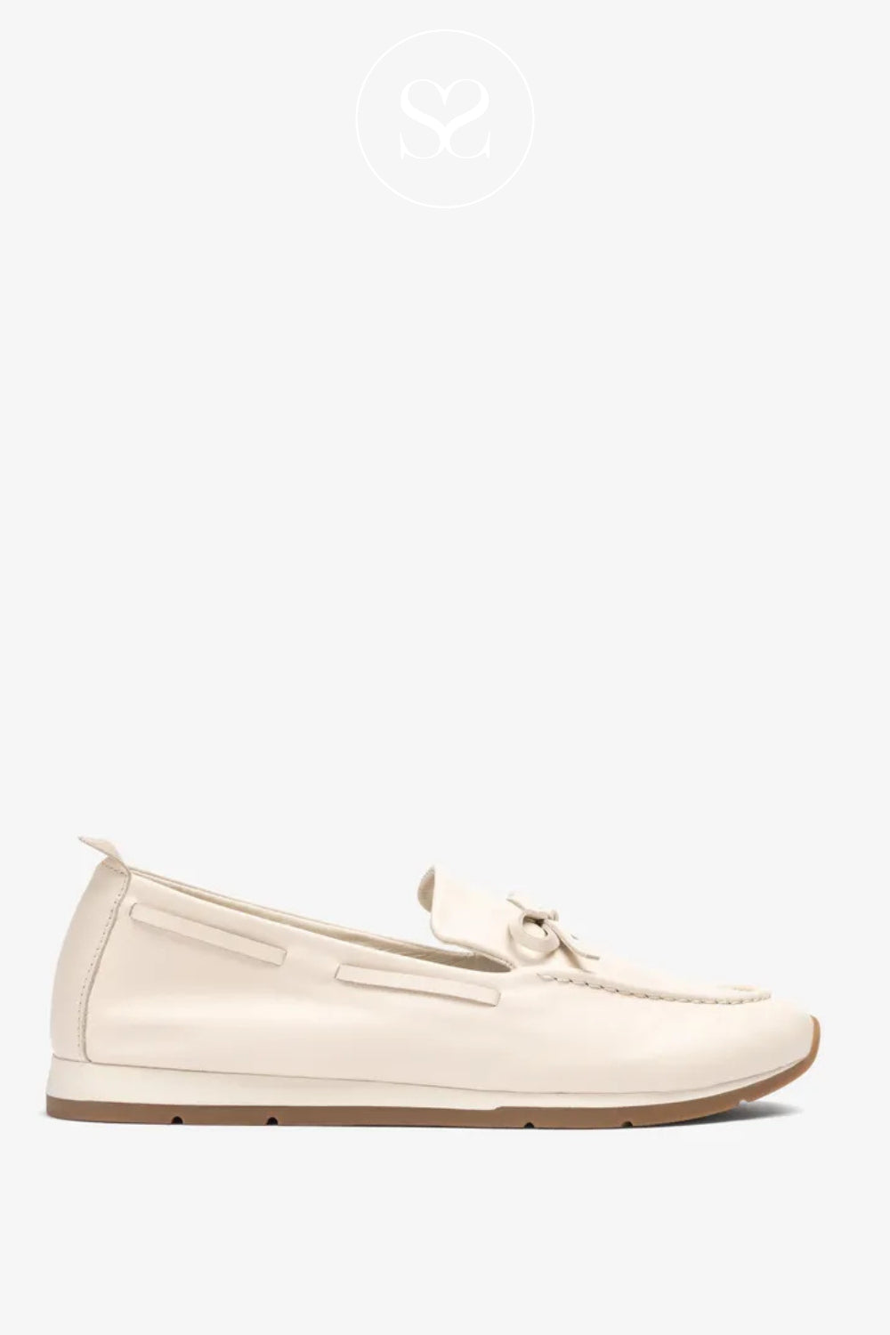 Unisa Off White Slip On Loafer-Dimas