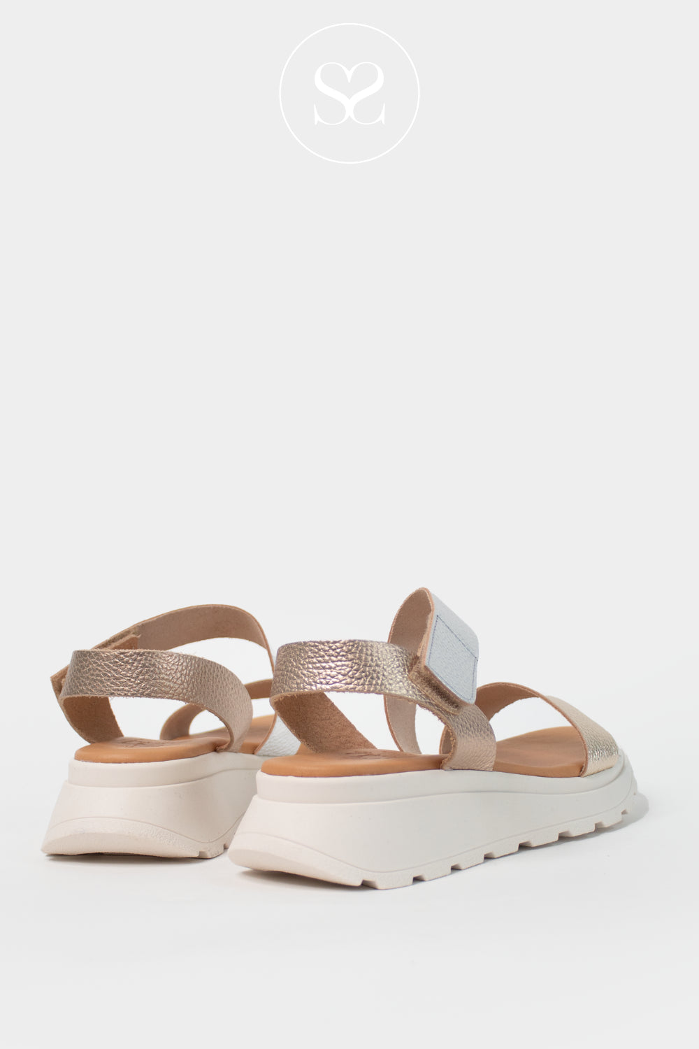 Oh My Sandals Metallic Walking Sandals 5951