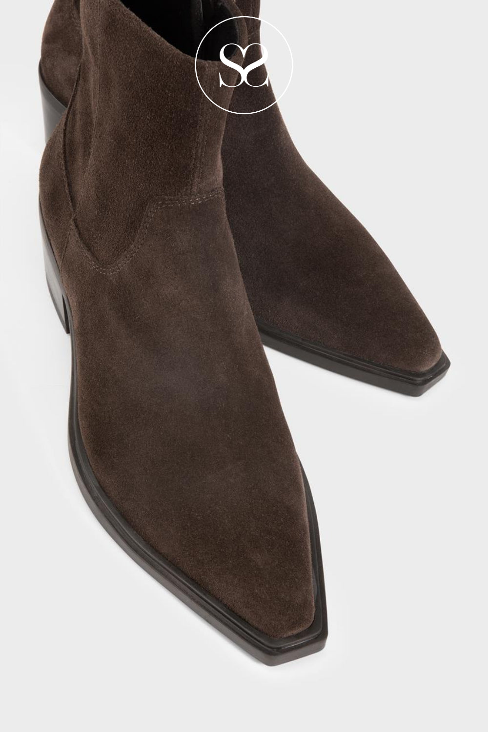 Vagabond Coffee Brown Suede Ankle Boots - Kelsey 5810-140