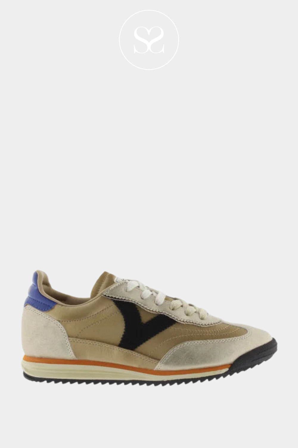 Comfortable gold trainers for ladies from Spanish brand Victoria