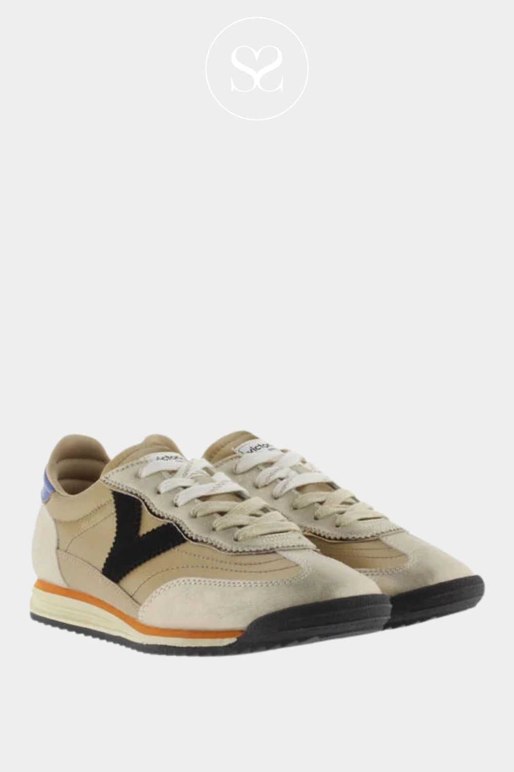 lightweight comfortable gold metallic sneakers for walking from Victoria trainers