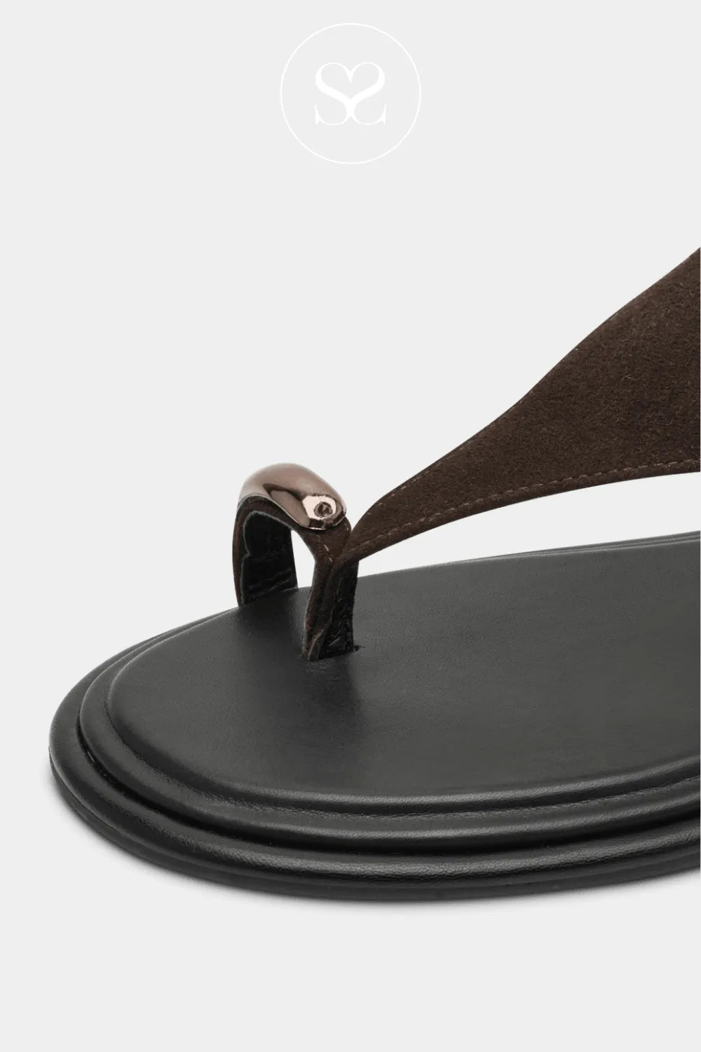 Tamaris Brown Flat Sandals 1-28142-46 for women Adjustable ankle strap for a secure, tailored fit