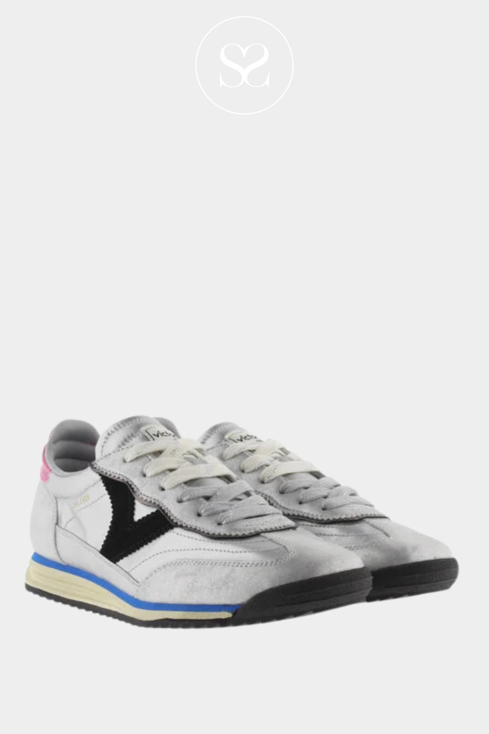 silver trainers for ladies from Victoria brand