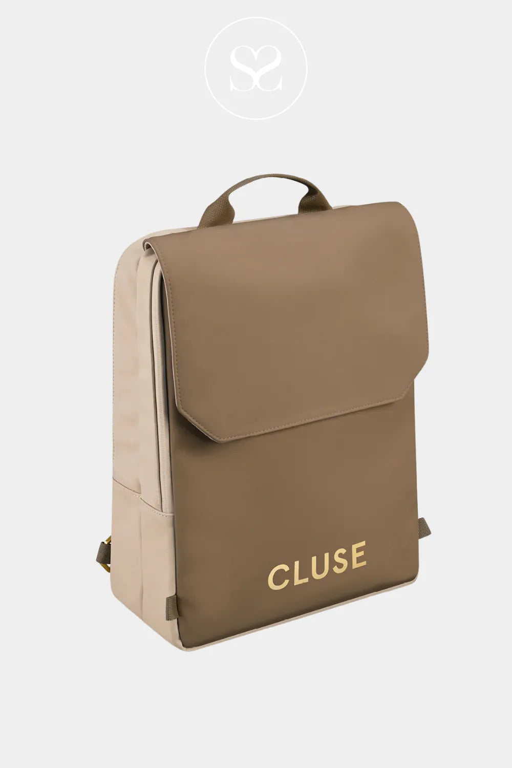 CLUSE BEIGE/BROWN REVERSIBLE BACKPACK CX03509