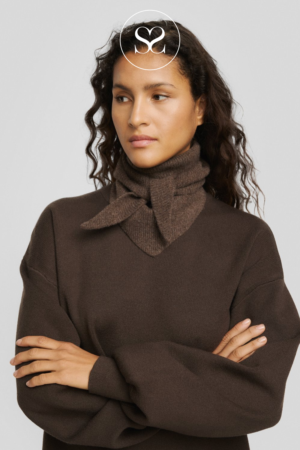 MSCH Lowee Brown Scarf