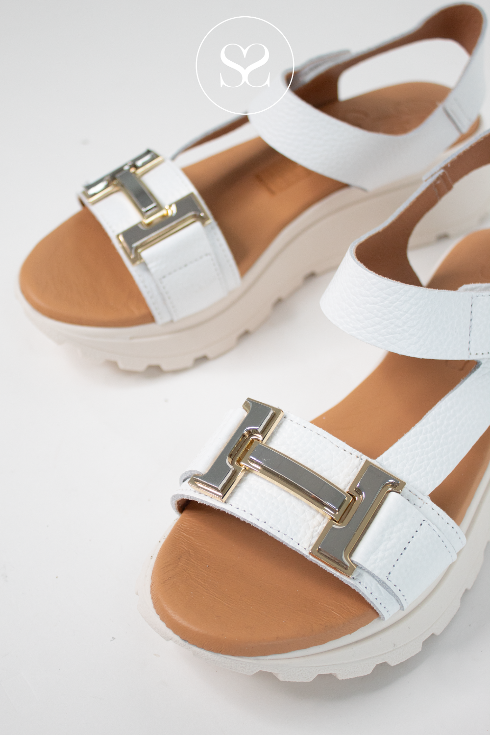 Oh My Sandals White Walking Sandals 5953