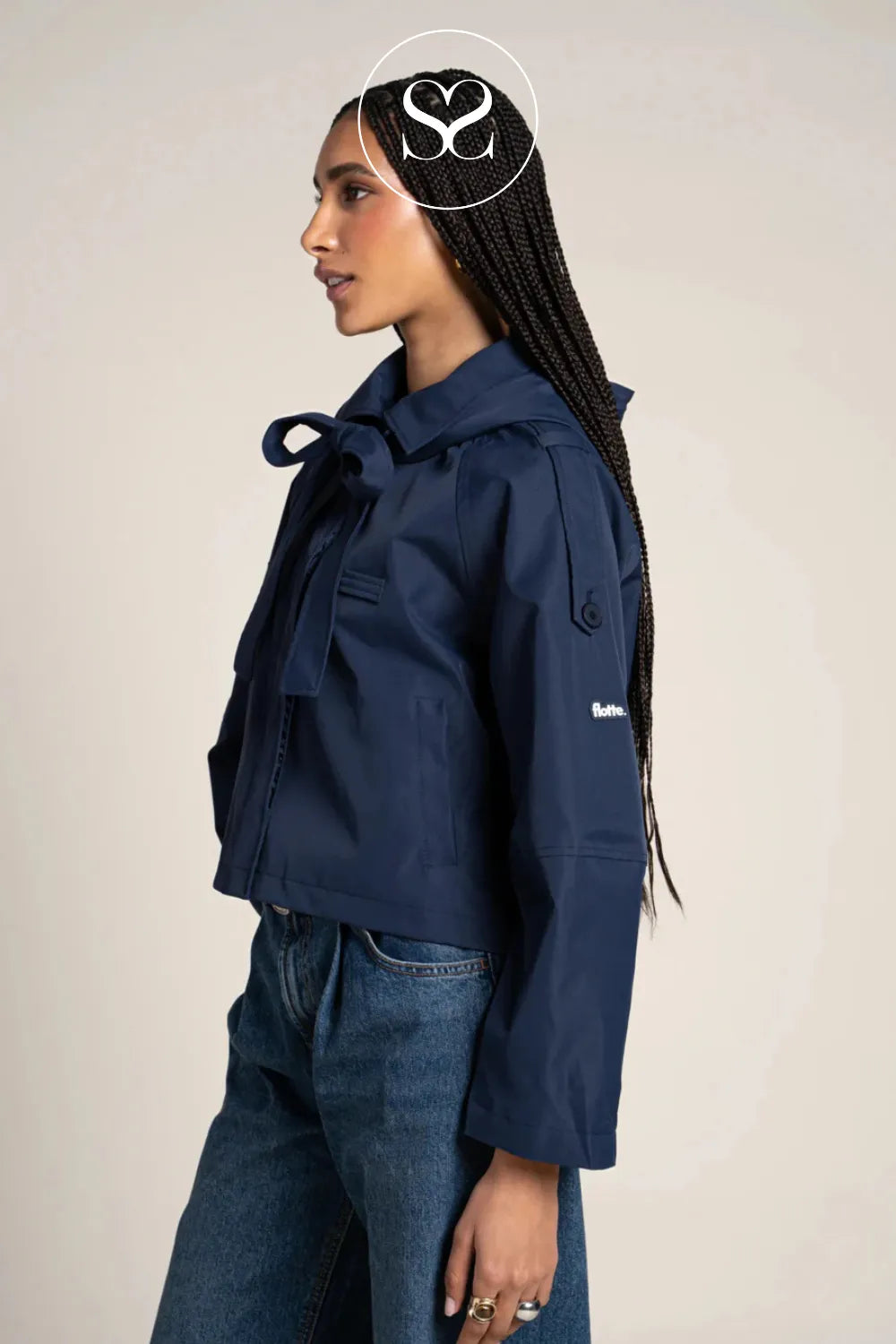 FLOTTE STRUCTURED CROPPED  RAINCOAT FOR WOMEN