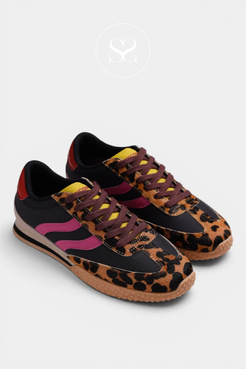 GIOSEPPO LEOPARD PRINT TRAINERS - 80642