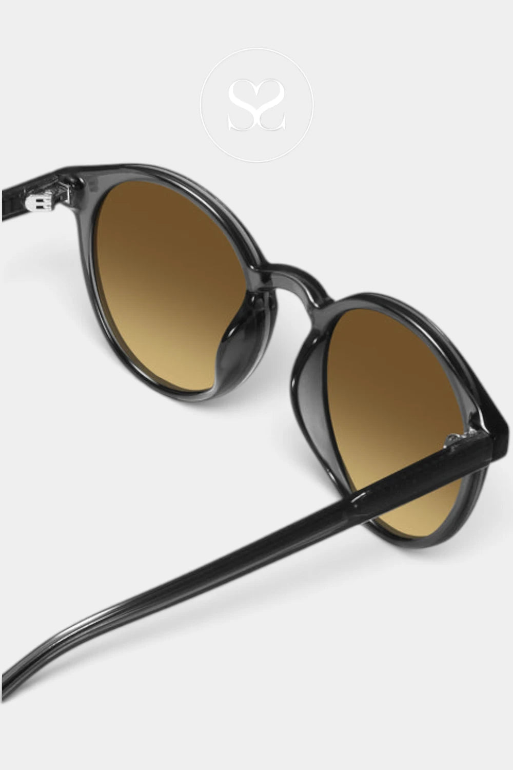 Eco Shades Grey Rounded Sunglasses - Zanon - Ireland