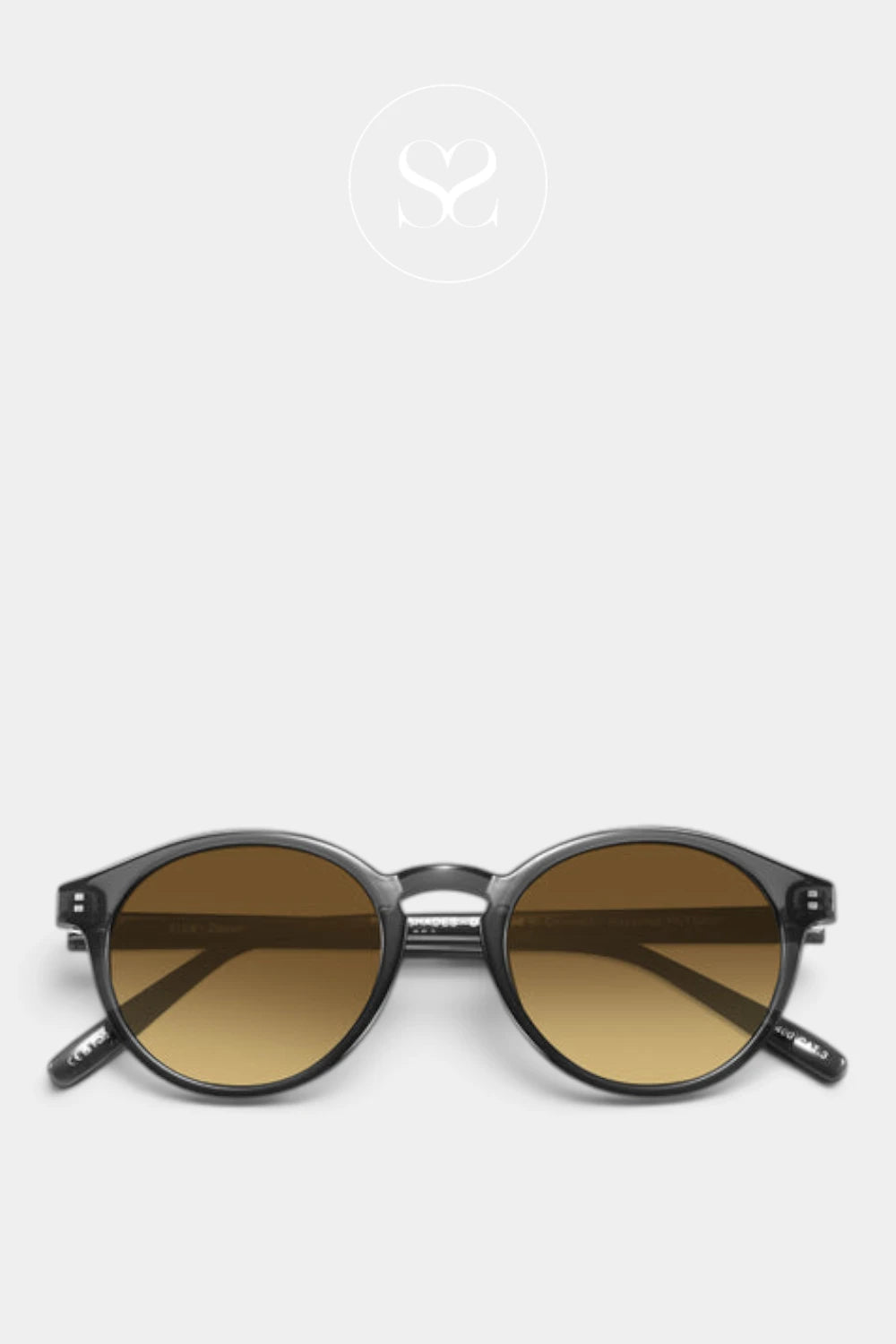 Eco Shades Grey Rounded Sunglasses - Zanon - Ireland