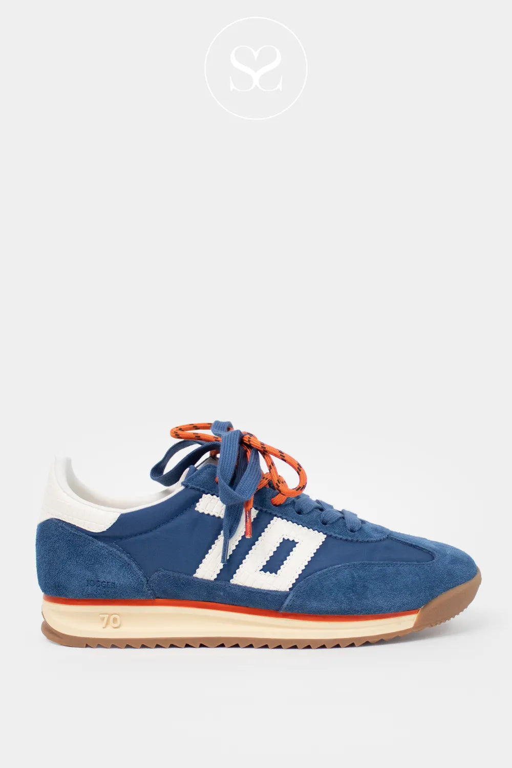 BACK70 Blue Retro Trainers - Jogger
