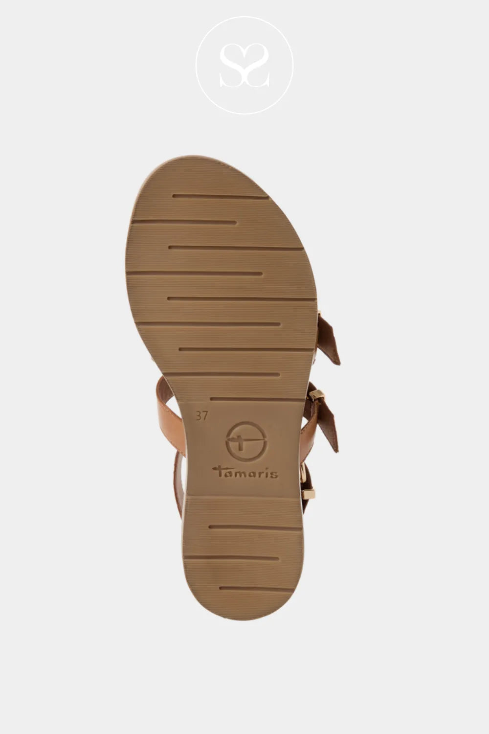 Tamaris Tan Flat Gladiator Sandals 1-28125-46