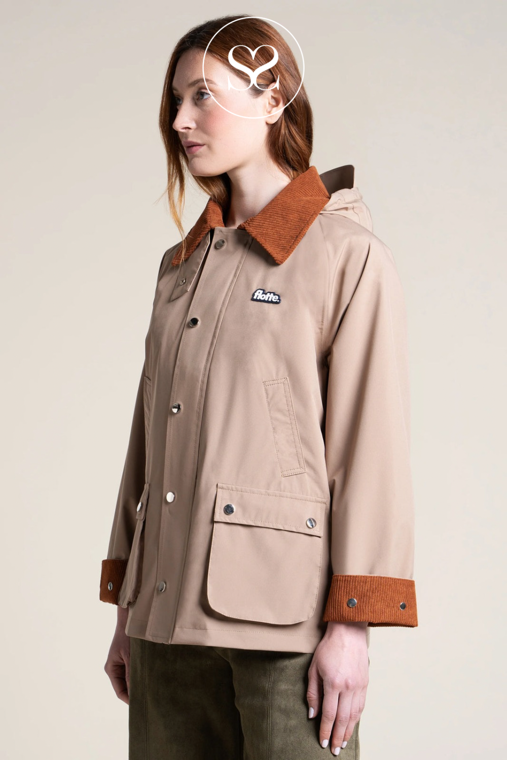 Flotte Camel Waterproof Short Parka Jacket - Archives
