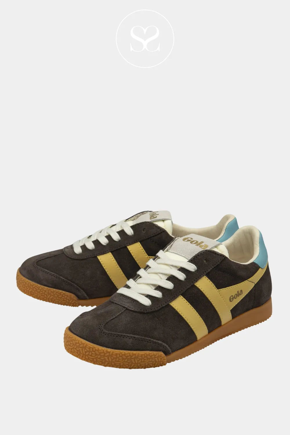 GOLA retro style womens brown sneakers ireland ELAN