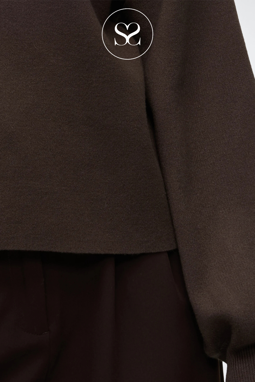 Brown Turtleneck Jumper - Mercy East