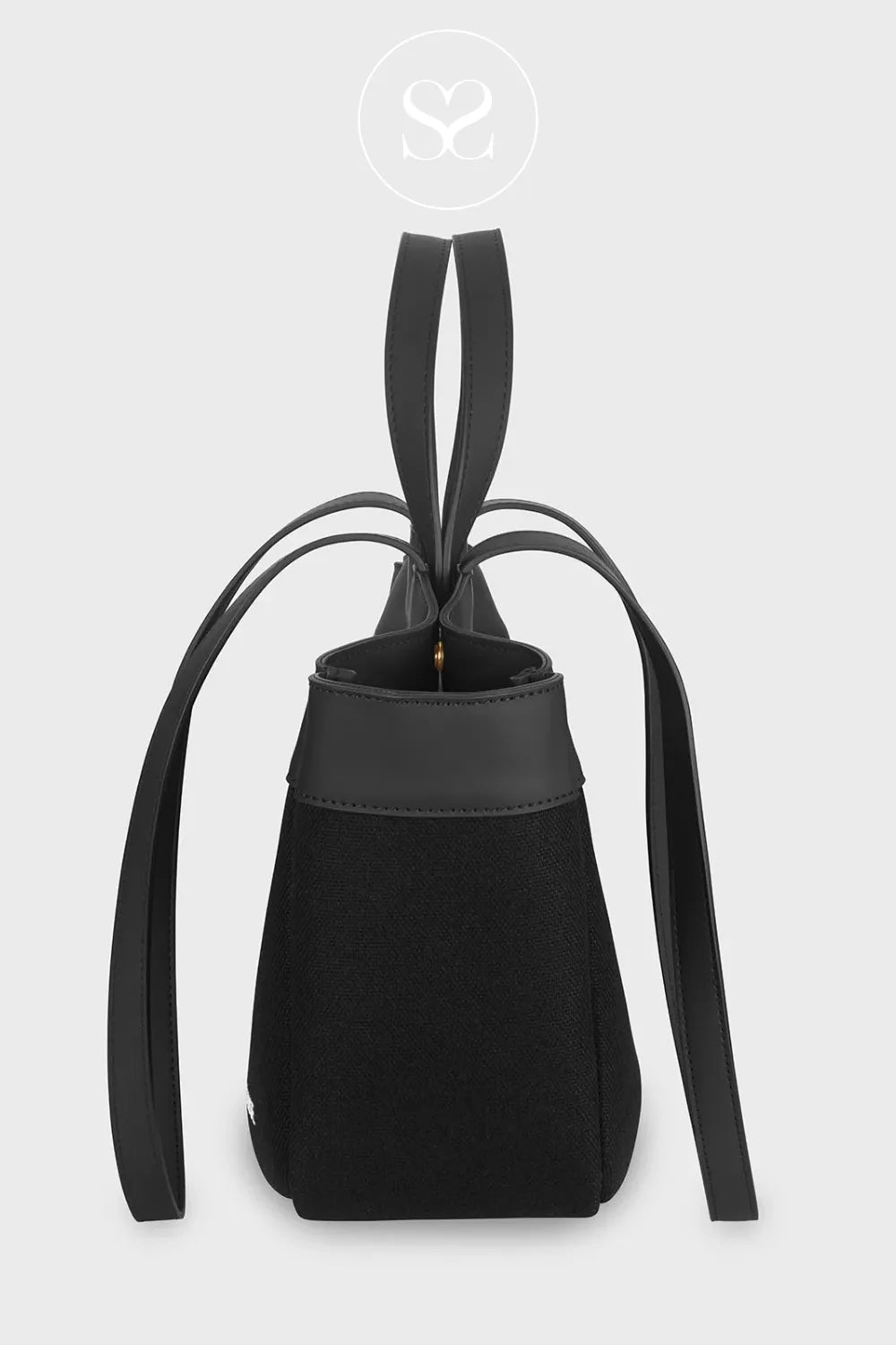 CLUSE BLACK TEXTURED TOTE BAG CX15803