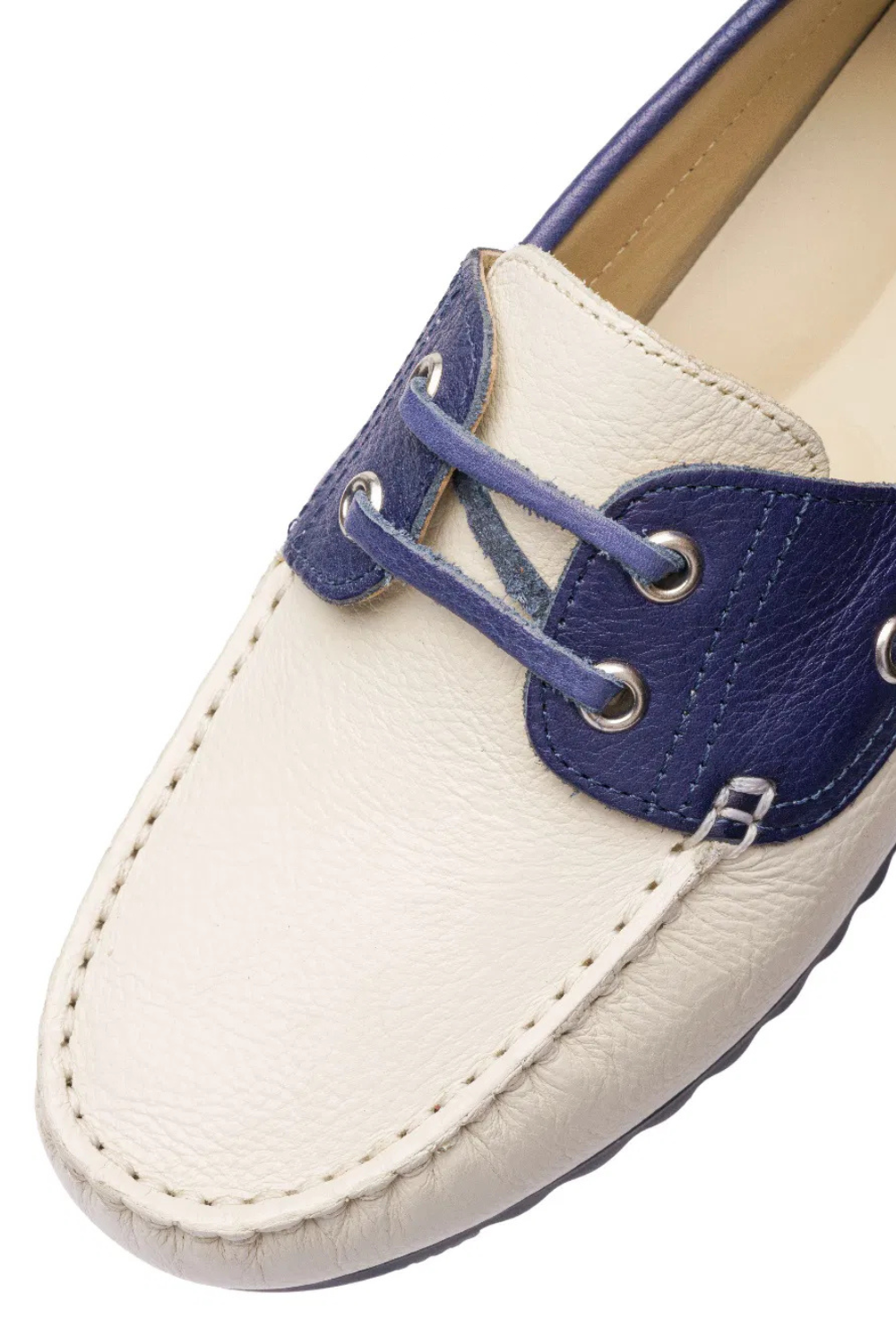 Ara nautical round toe cushioned slip on styles. Loafers in cream, navy and burgundy.