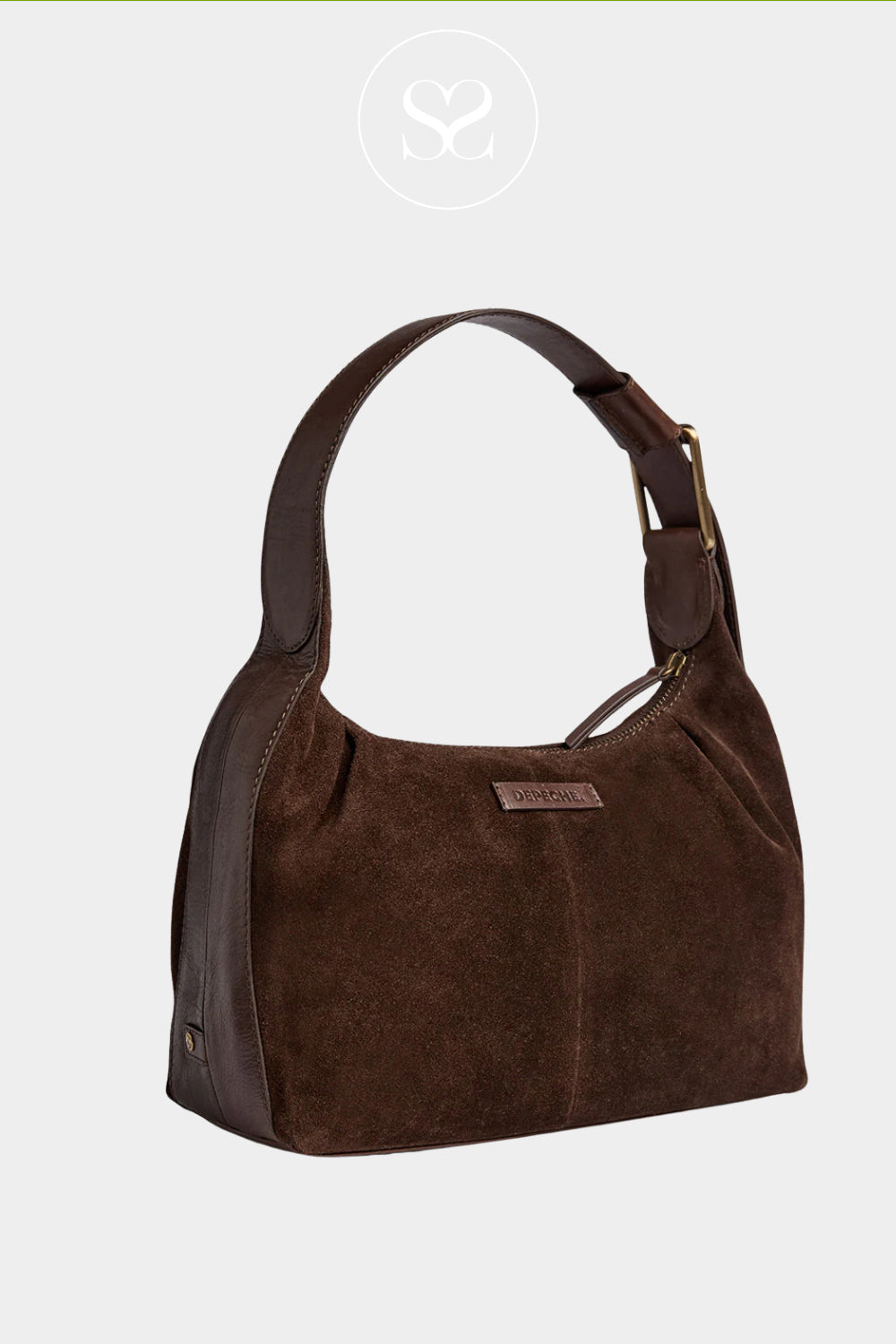 Depeche Brown Suede Shoulder Bag - 16898