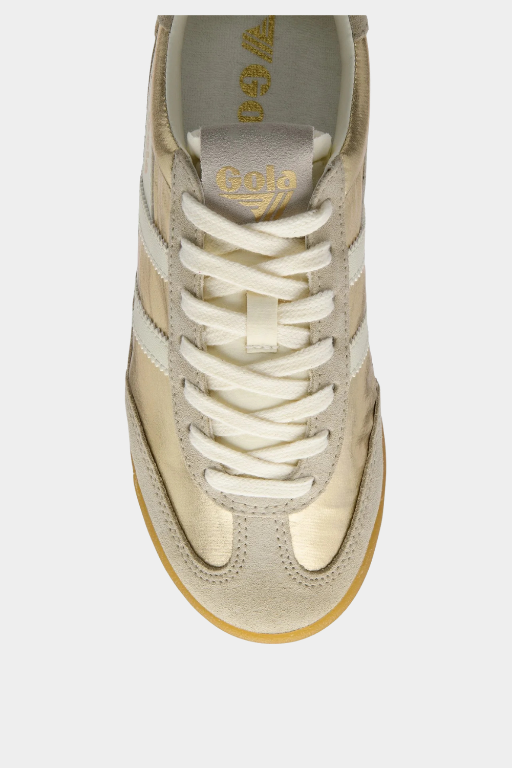 GOLA Gold/Cream Retro Trainers - Firefly