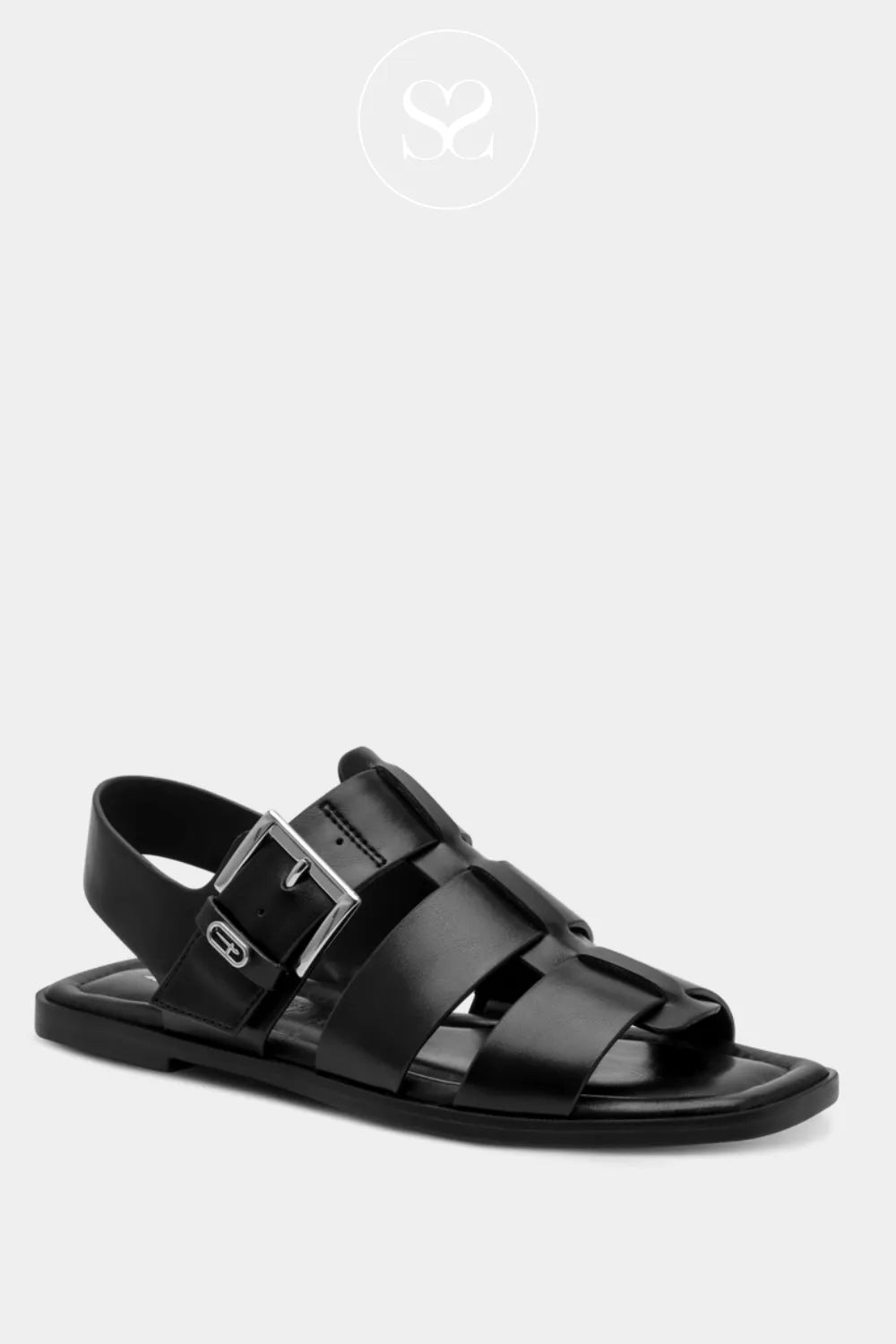 Tamaris Black Gladiator Sandals - 1-28117-46