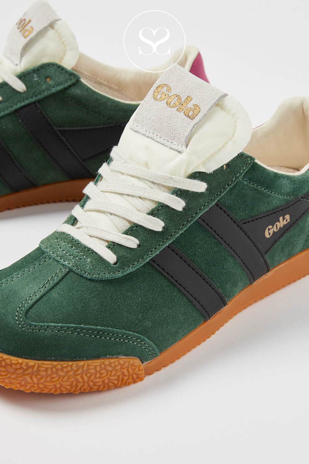 Gola green and black trainers for Women