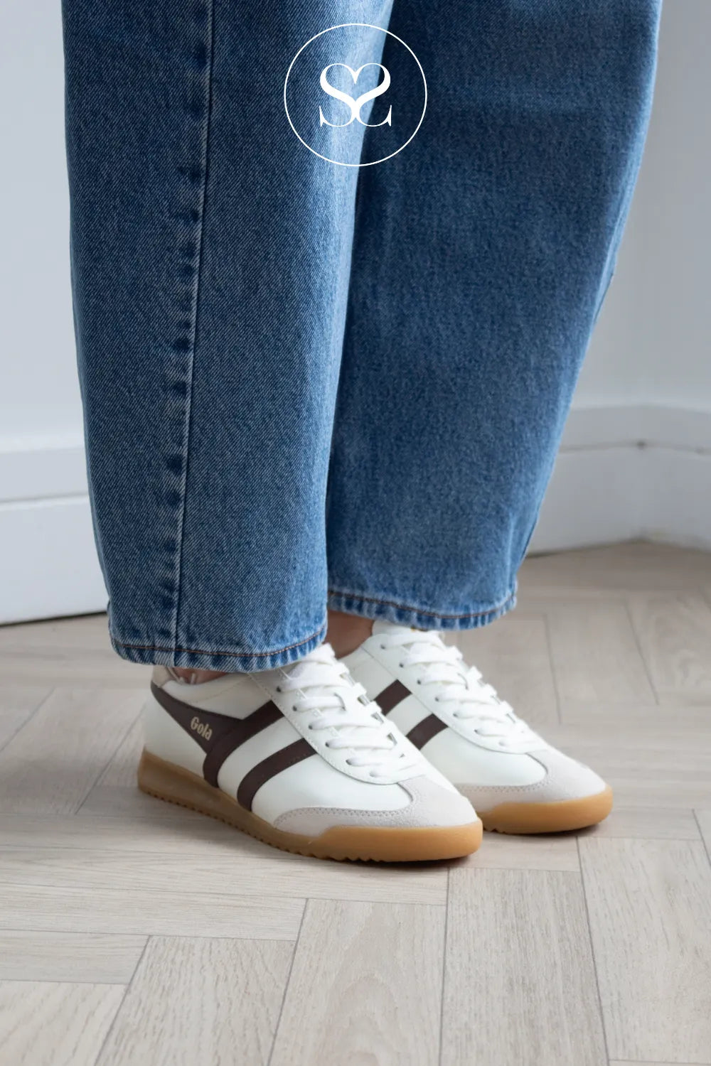 Gola Retro White & Black Trainers - Torpedo CLB622XB