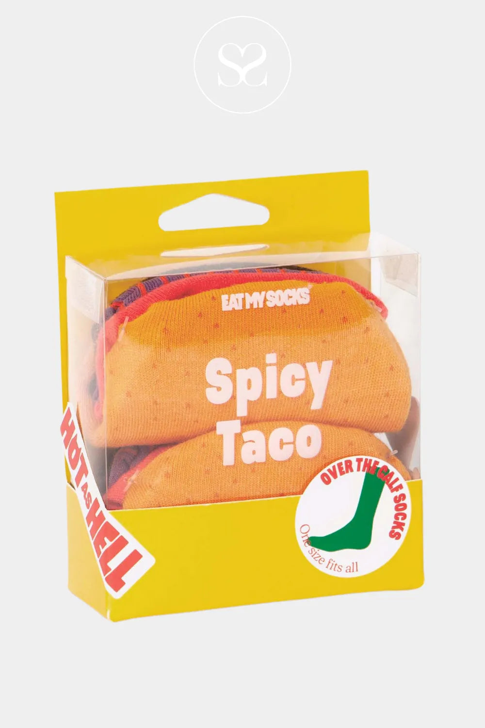 EAT MY SOCKS SPICY TACO SOCKS