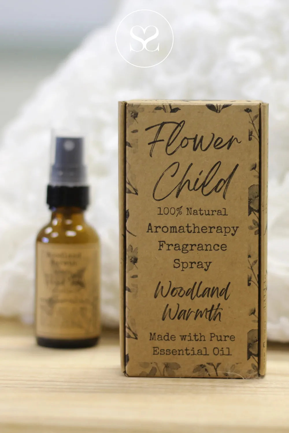 FLOWER CHILD FRAGRANCE SPRAY - WOODLAND WARMTH MADE WITH 100% NATURAL ESSENTIAL OIL 