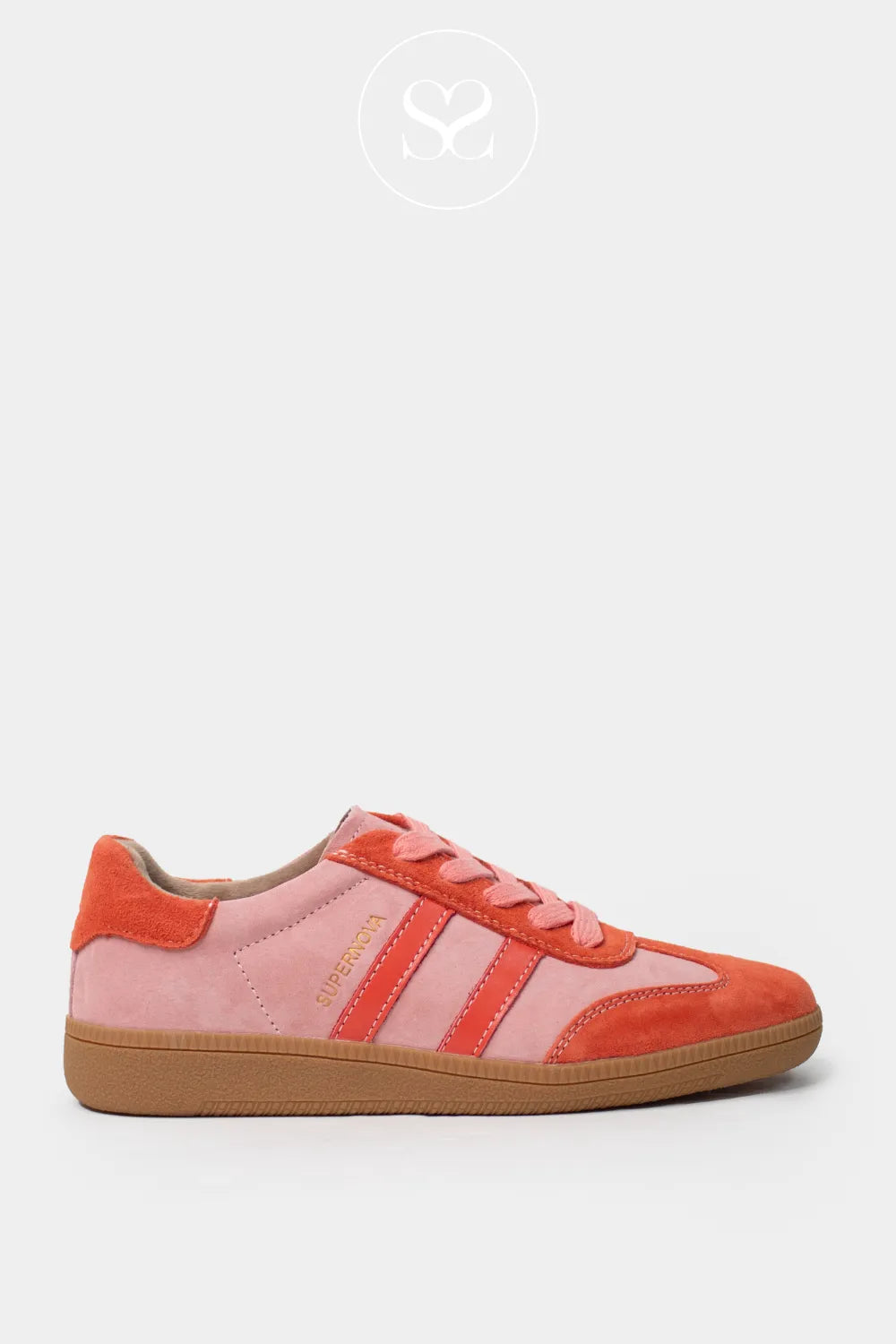 Drilleys Pink And Coral Trainers - Sixty Four Lightweight, low-profile trainers made for everyday comfort and versatility.