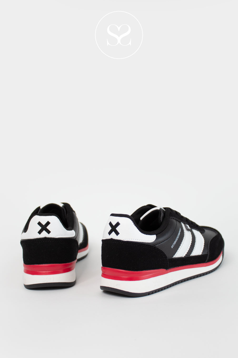 BLACK 144587 XTI RETRO STYLE TRAINER 
