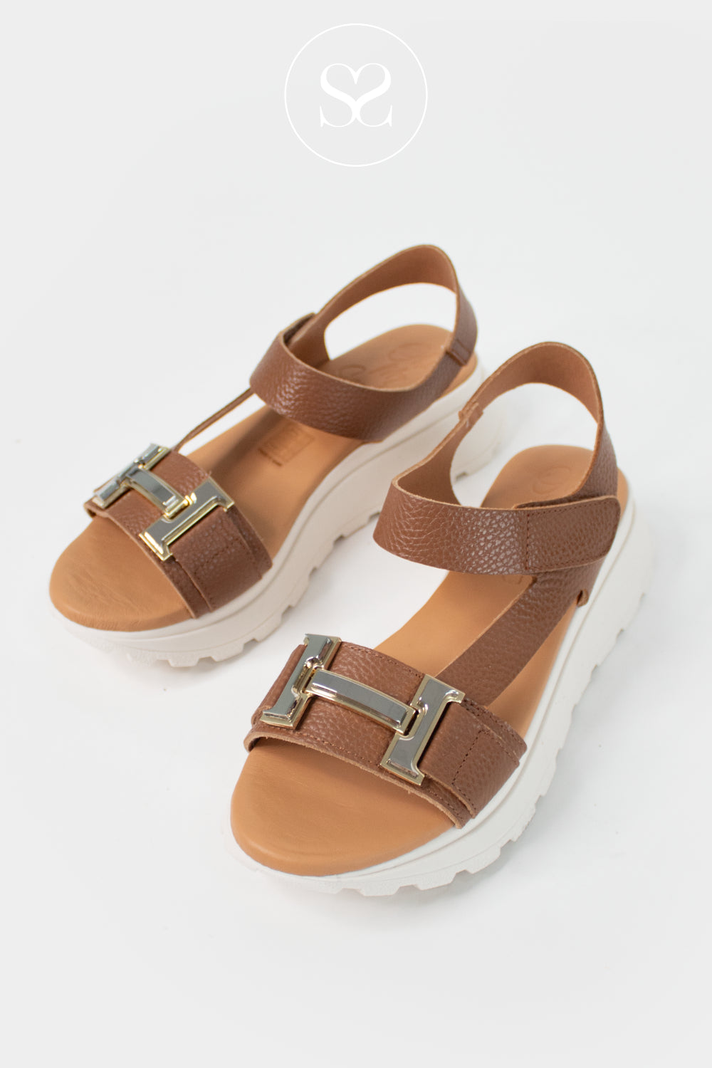 Oh My Sandals Tan Walking Sandals 5953