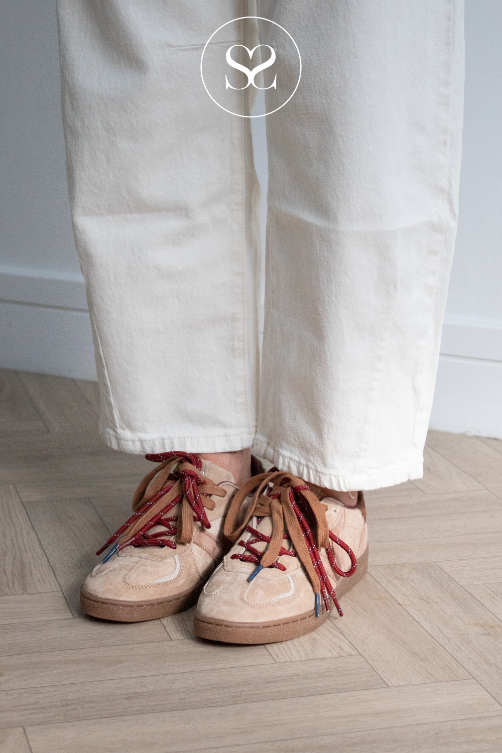 Victoria Beige Trainers with Double Laces - 1267100