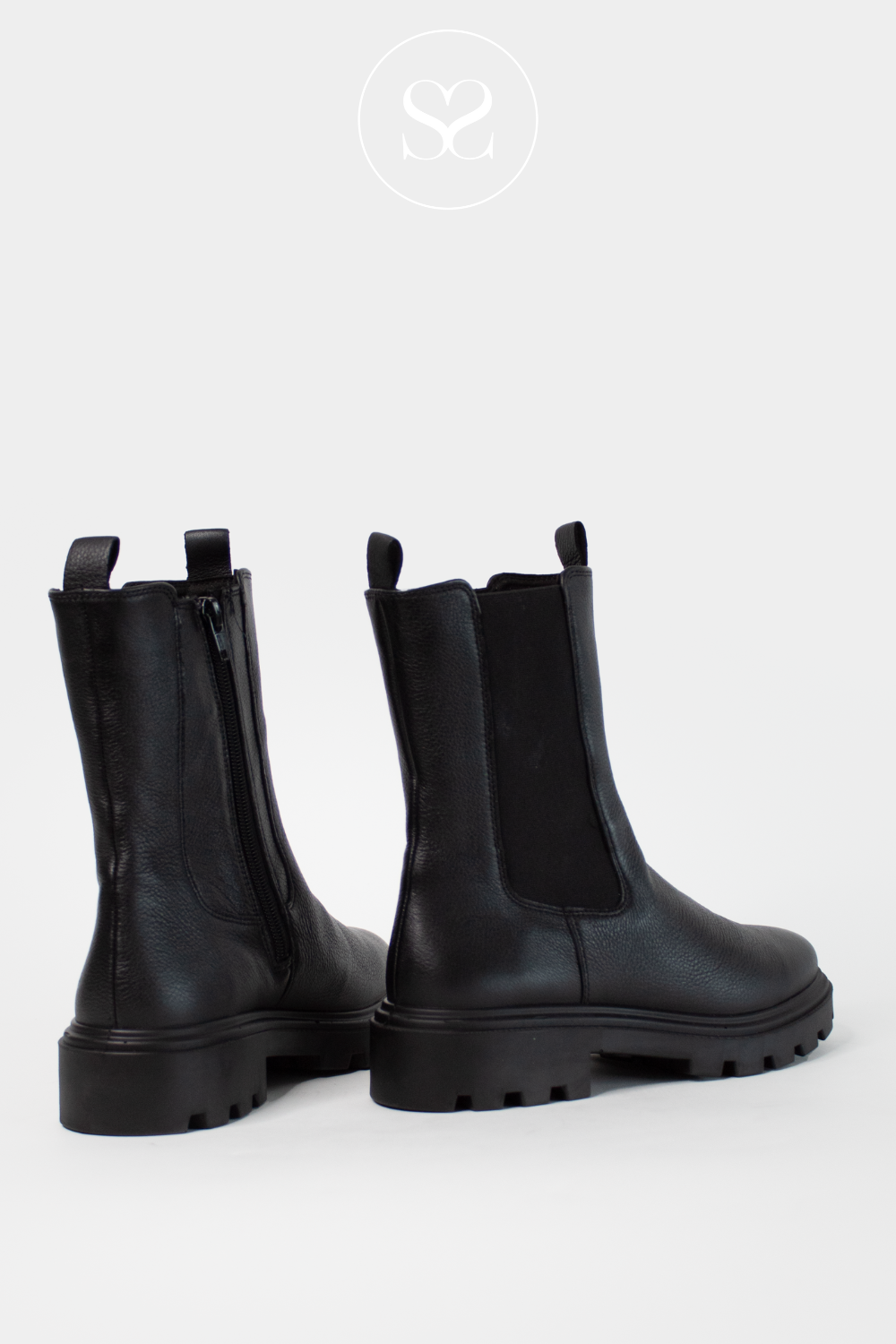 ARA 12 59102 BLACK LEATHER CHUNKY CHELSEA BOOTS ARA BOOTS IRELAND