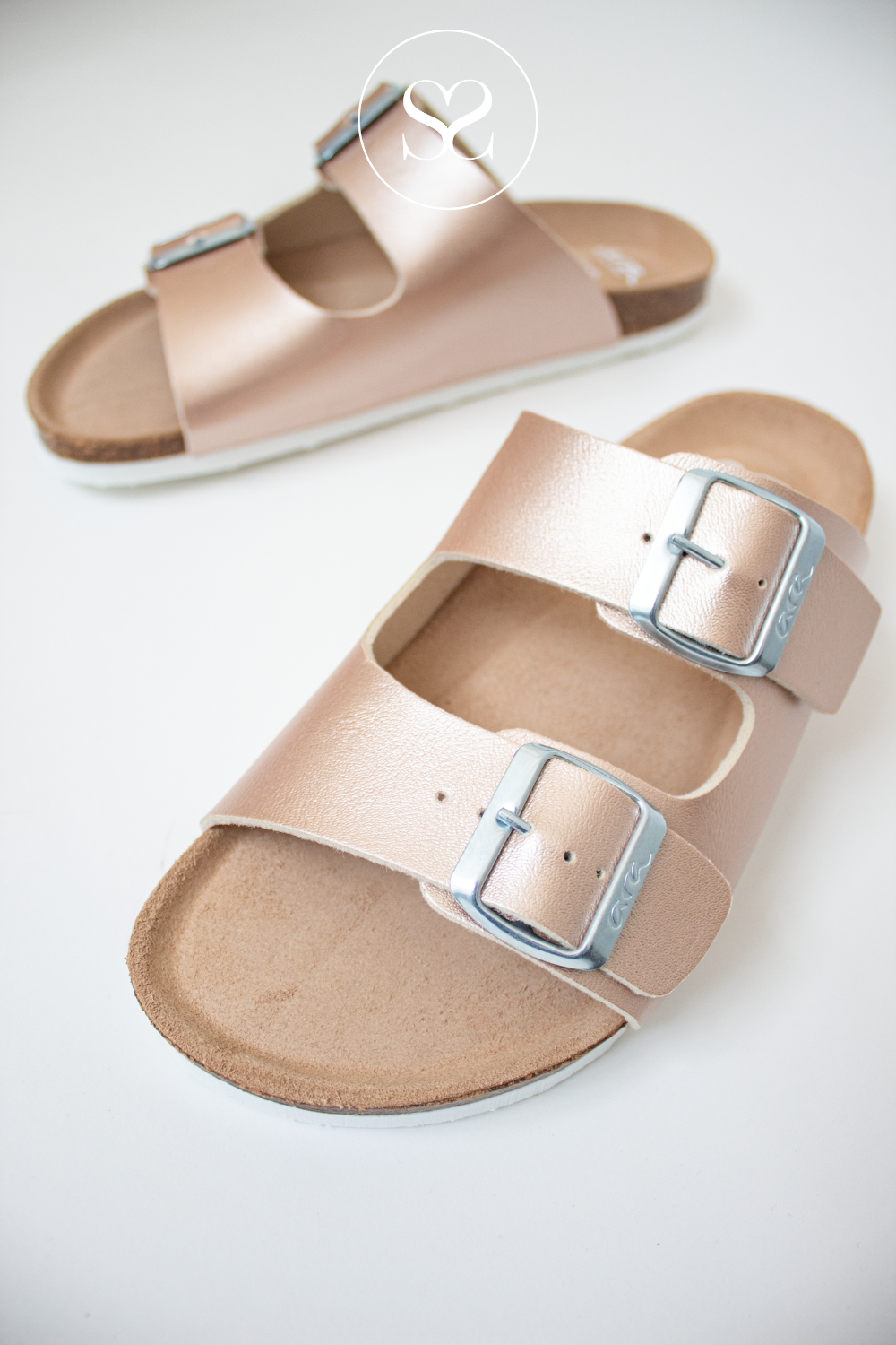 COMFORTABLE LEATHER SANDALS FROM ARA IN ROSE GOLD