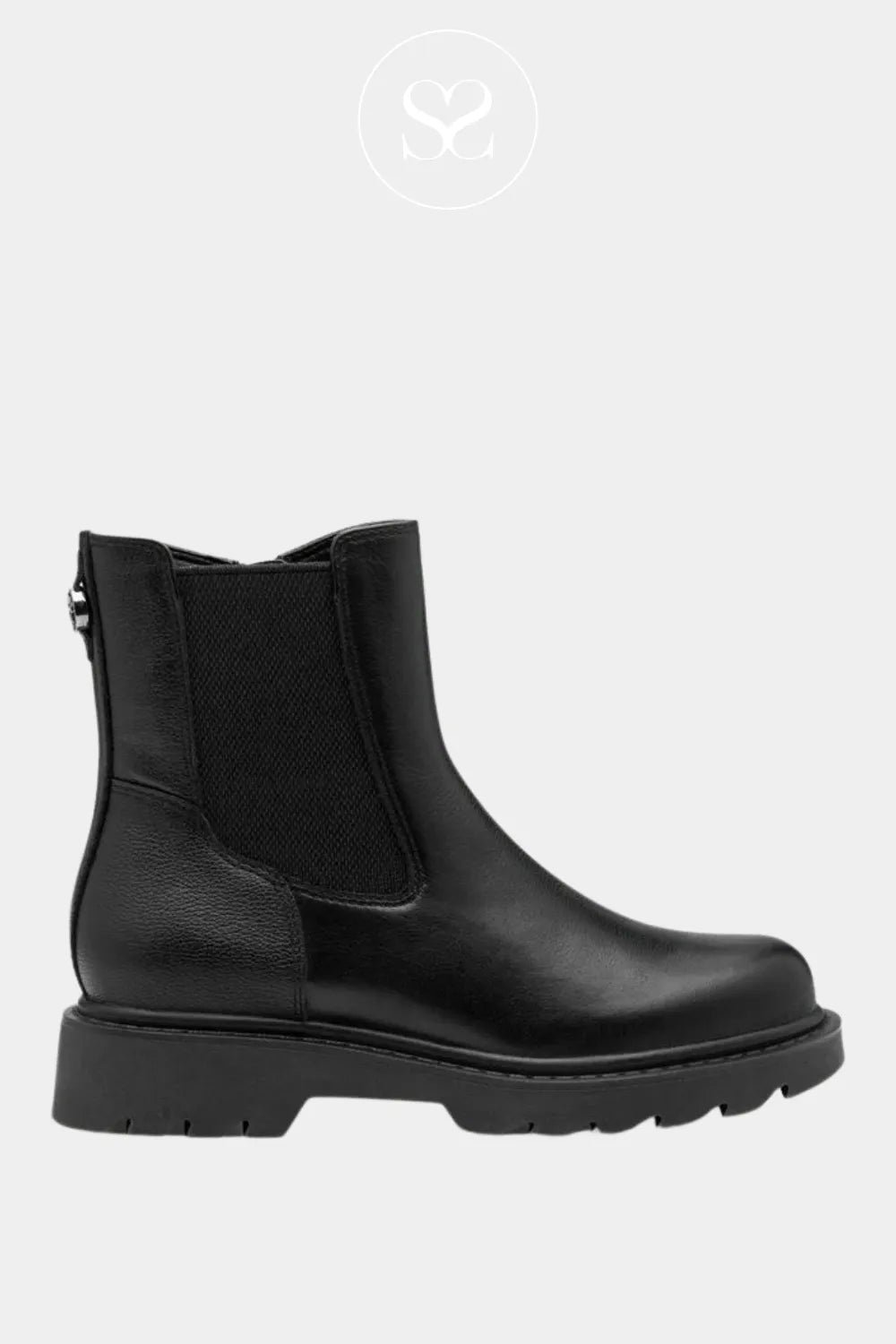 TAMARIS BLACK CHELSEA ANKLE BOOT FOR WOMEN 1-25429-45