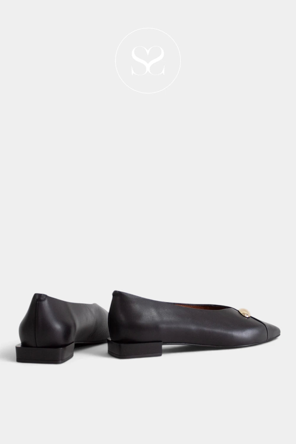 Angel Alarcon Black Ballet Pumps - Elina 26505