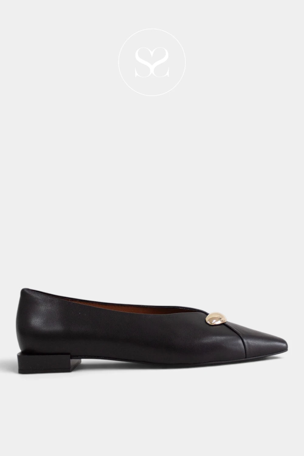 Angel Alarcon Black Ballet Pumps - Elina 26505
