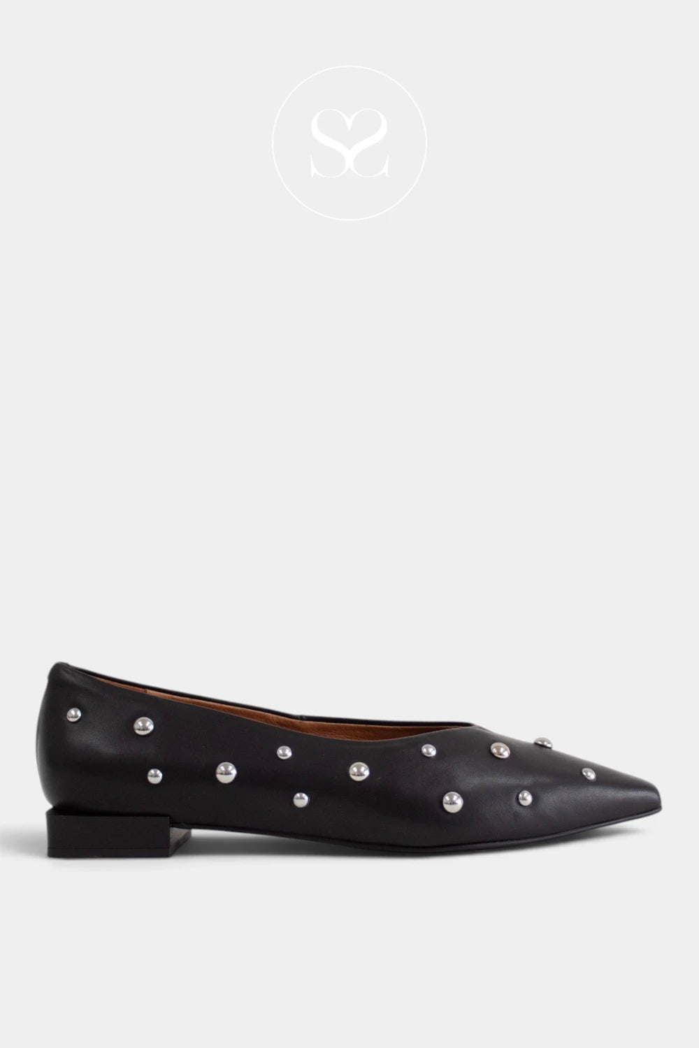 Angel Alarcon Black Studded Pumps - Hope 26507