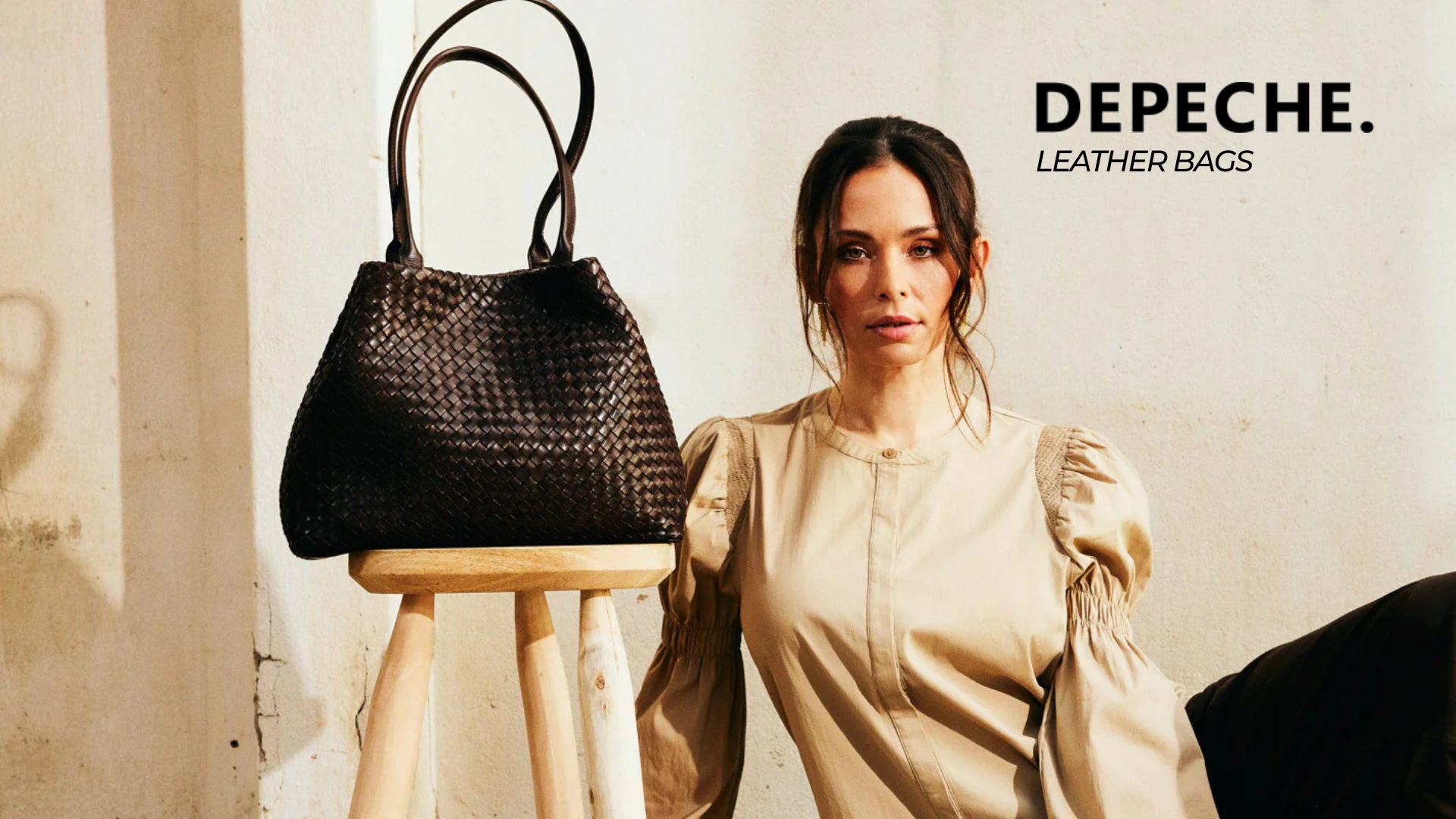 Depeche leather handbag available in Irish shoe shop Sheneil Shoes