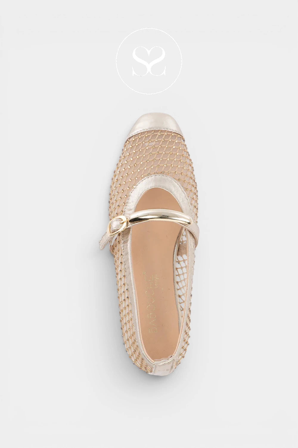 Babouche Gold Ballerina Flats - DEES