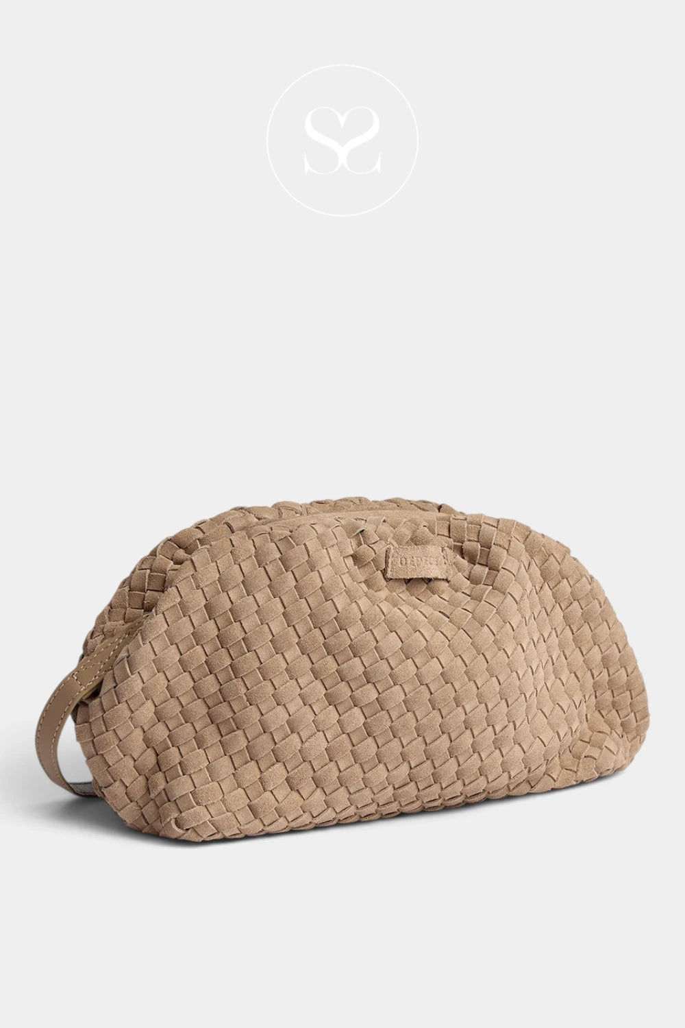 Depeche Camel Braided Suede Clutch Bag - 17308